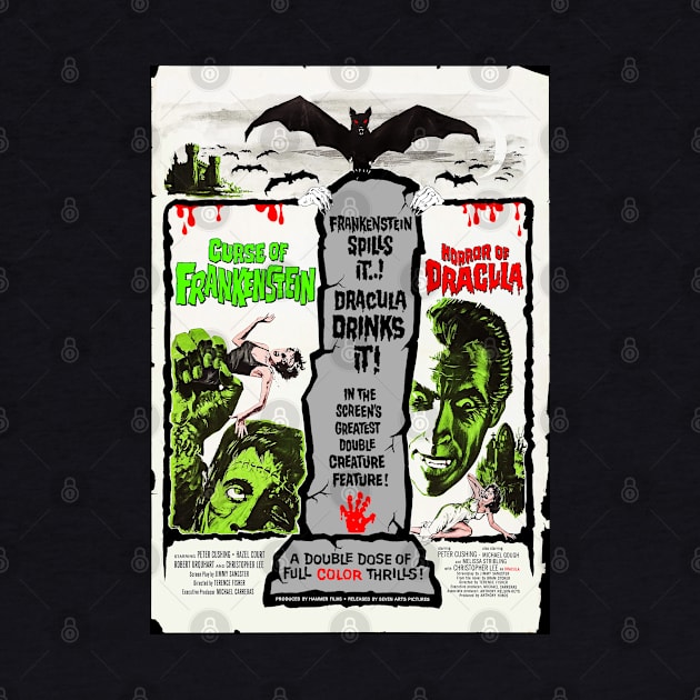 Curse of Frankenstein & Horror Of Dracula 1 by GardenOfNightmares